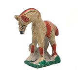 Charming Painted Chalkware Horse Incense Holder
