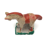 Charming Painted Chalkware Horse Incense Holder
