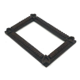 Sweet Old Tramp Art Frame with Heart Corners