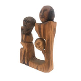 Three Headed Carved Folk Art Totem of Sorts