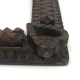 Sweet Old Tramp Art Frame with Heart Corners