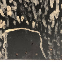 Great Old Black Dog Doorstop with Alligatoring Paint