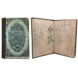 Grace’s 1880 Speller with Flowers Drawings and Handwritten Messages