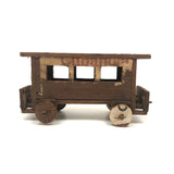 Marvelous Antique Folk Art Cigar Box Wood Train