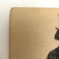 Woman in Top Hat "The Would Be Poet" 1913 Pen and Ink Signed Drawing