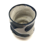 Chunky, Slumpy Studio Pottery Vessel with Painterly Glaze