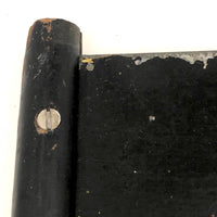 Old Hand-held Double-Side Metal Signal Flag, Presumed Railroad