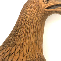 Carved Folk Art Eagle's Head