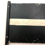 Old Hand-held Double-Side Metal Signal Flag, Presumed Railroad