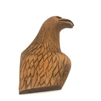Carved Folk Art Eagle's Head