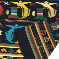 Guatemalan Finely Woven Cotton Textile Wall Hanging with Birds and People