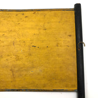 Old Hand-held Double-Side Metal Signal Flag, Presumed Railroad