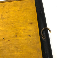 Old Hand-held Double-Side Metal Signal Flag, Presumed Railroad