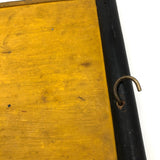 Old Hand-held Double-Side Metal Signal Flag, Presumed Railroad