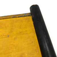Old Hand-held Double-Side Metal Signal Flag, Presumed Railroad