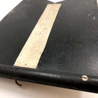Old Hand-held Double-Side Metal Signal Flag, Presumed Railroad