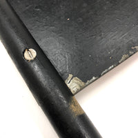 Old Hand-held Double-Side Metal Signal Flag, Presumed Railroad