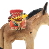 Vintage Mexican Folk Art Burro Candleholder