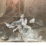 Large Art Deco Etched Printing Plate, A + B