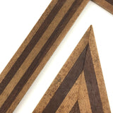 Gorgeous Antique Inlaid Hardwood T-Square and Drafting Triangle