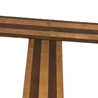 Gorgeous Antique Inlaid Hardwood T-Square and Drafting Triangle