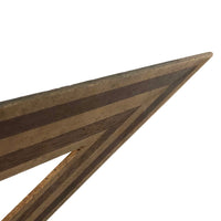 Gorgeous Antique Inlaid Hardwood T-Square and Drafting Triangle