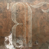 Large Art Deco Etched Printing Plate, A + B