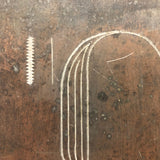 Large Art Deco Etched Printing Plate, A + B