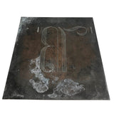 Large Art Deco Etched Printing Plate, A + B