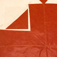 Double-Sided Orange and Orange 19th Century Schoolgirl Cut Paper Designs