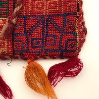 Finely Hand-Embroidered South American Textile Pouch