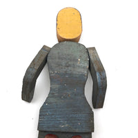 Hugely Empathetic Old Painted Make Do Wooden Doll
