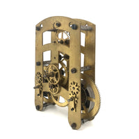 Sculptural Vintage Brass Clock Movement