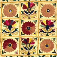 Beautiful Vintage Hand Embroidered Cotton Suzani