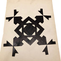 Double-Sided Black and Black 19th Century Schoolgirl Cut Paper Designs