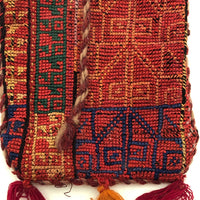 Finely Hand-Embroidered South American Textile Pouch