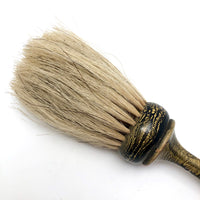 Lovely Antique Yellow and Black Grain-Painted Horsehair Brush