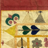 Beautiful Vintage Hand Embroidered Cotton Suzani