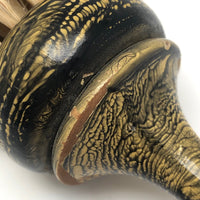 Lovely Antique Yellow and Black Grain-Painted Horsehair Brush