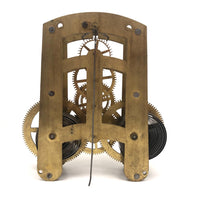 Sculptural Vintage Brass Clock Movement