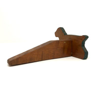 Happier Little Spotted Dog Wooden Folk Art Doorstop