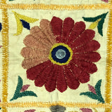 Beautiful Vintage Hand Embroidered Cotton Suzani