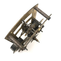 Sculptural Vintage Brass Clock Movement