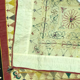 Beautiful Vintage Hand Embroidered Cotton Suzani