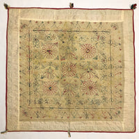 Beautiful Vintage Hand Embroidered Cotton Suzani