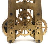 Sculptural Vintage Brass Clock Movement