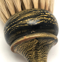 Lovely Antique Yellow and Black Grain-Painted Horsehair Brush