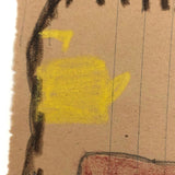Mary Baker's Cows and Ducks, Crayon Drawing, 1917