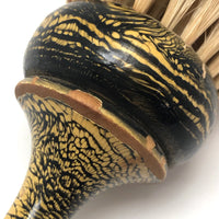 Lovely Antique Yellow and Black Grain-Painted Horsehair Brush