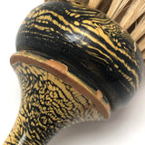 Lovely Antique Yellow and Black Grain-Painted Horsehair Brush